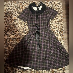 KillStar cute goth purple and black dress size xs